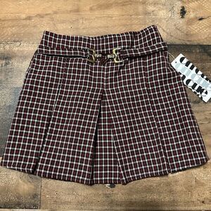Vintage On Cue Little Girl Plaid Skirt